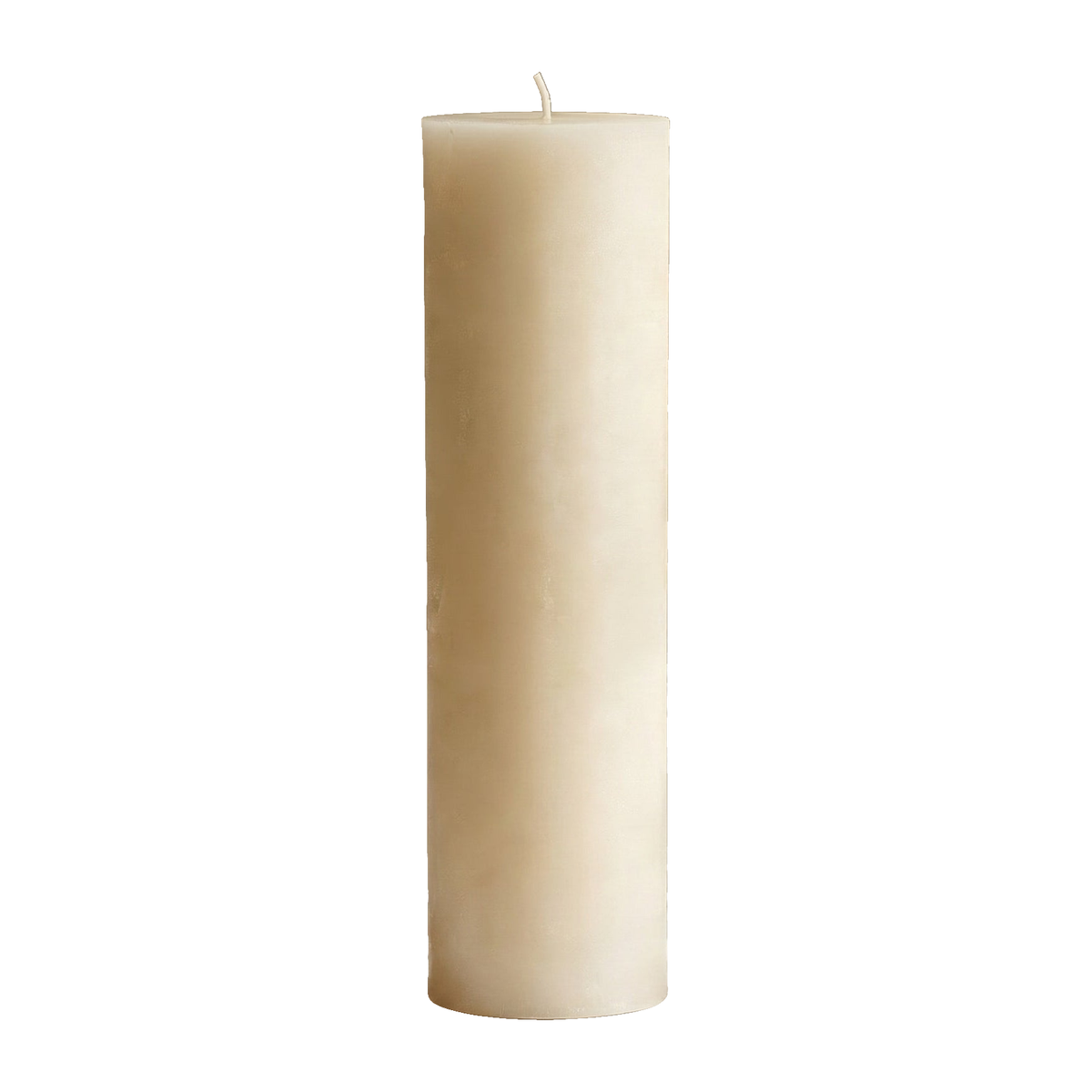 3x14 Inch White Beeswax Pillar Candle