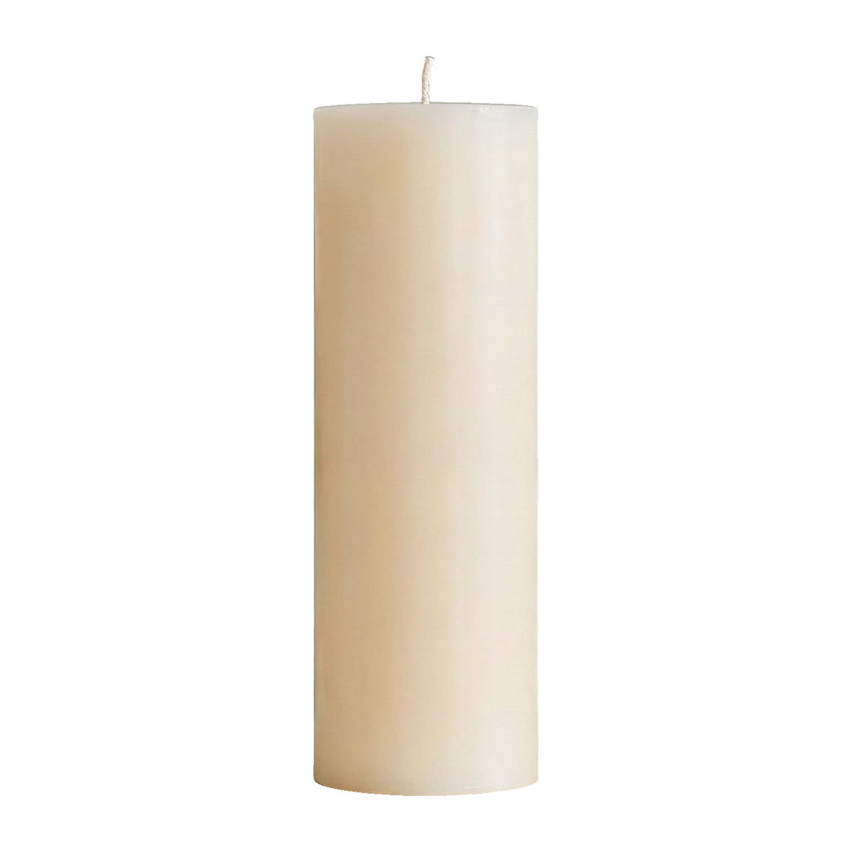 4x11 Inch White Beeswax Pillar Candle