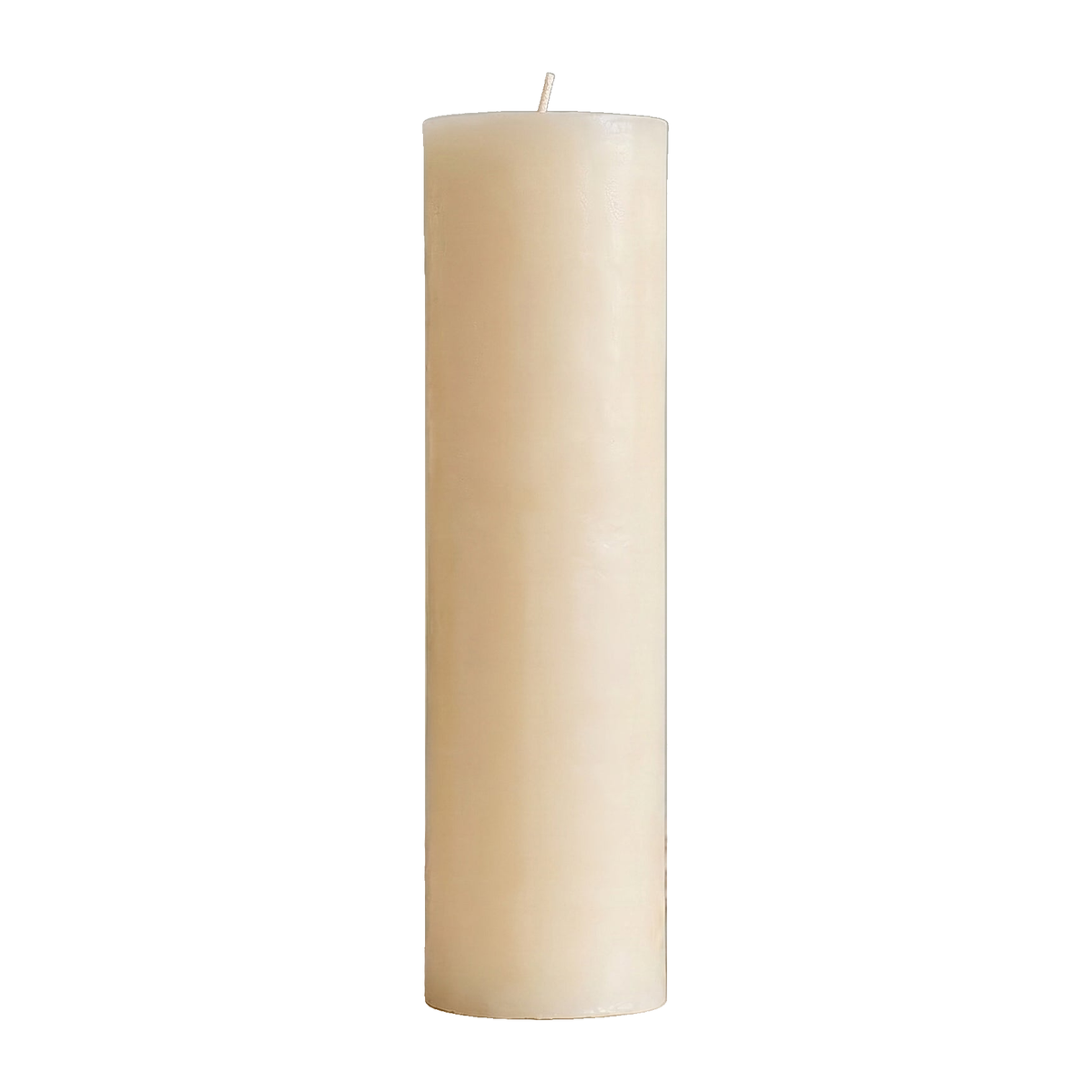 4x14 Inch White Beeswax Pillar Candle
