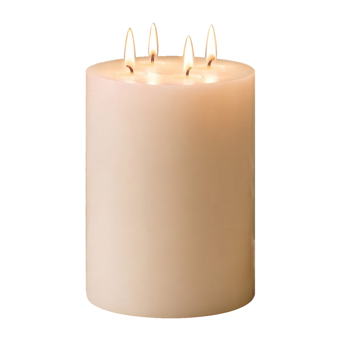 6x7" White Beeswax Pillar Candle