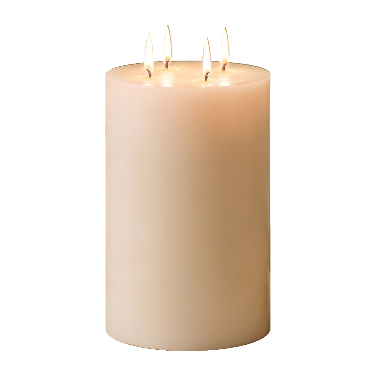 6x9" White Beeswax Pillar Candle