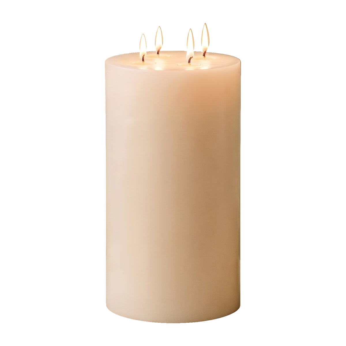 6x11" White Beeswax Pillar Candle