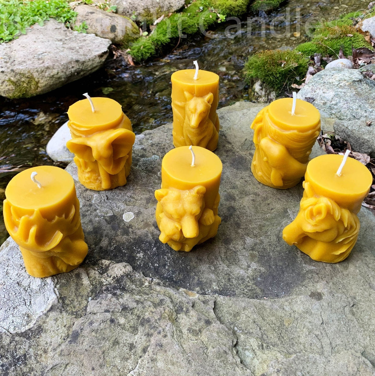 Animal Pillar Beeswax Candles