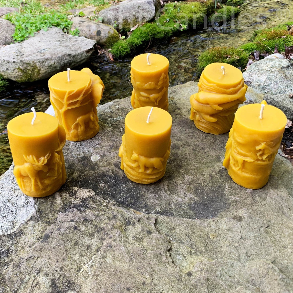 Animal Pillar Beeswax Candles