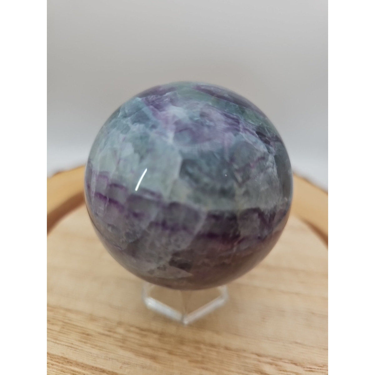 Rainbow Fluorite Crystal Sphere – 1.09 lb Madagascar