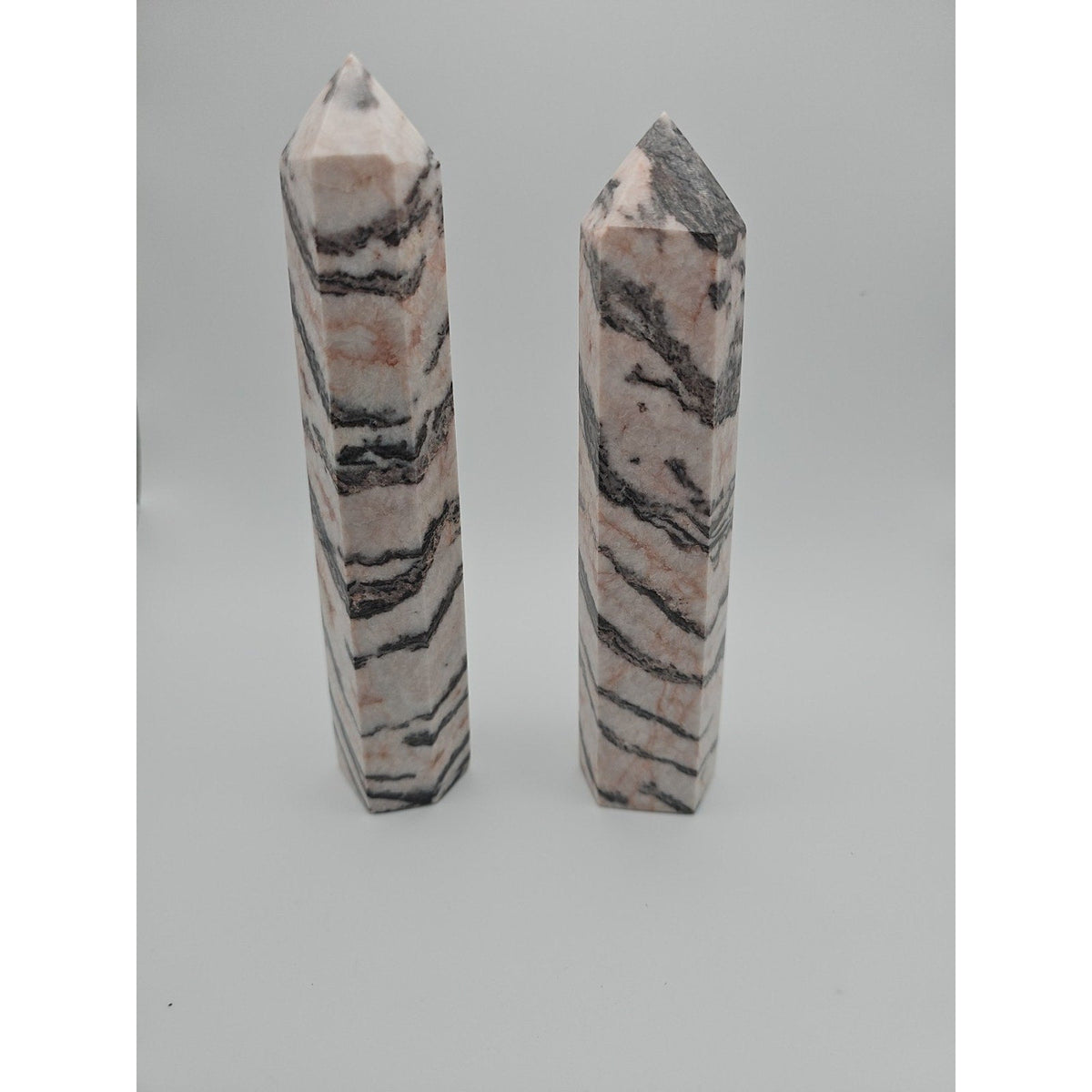 Pink Zebra Jasper 2.37lbs 1 Pair