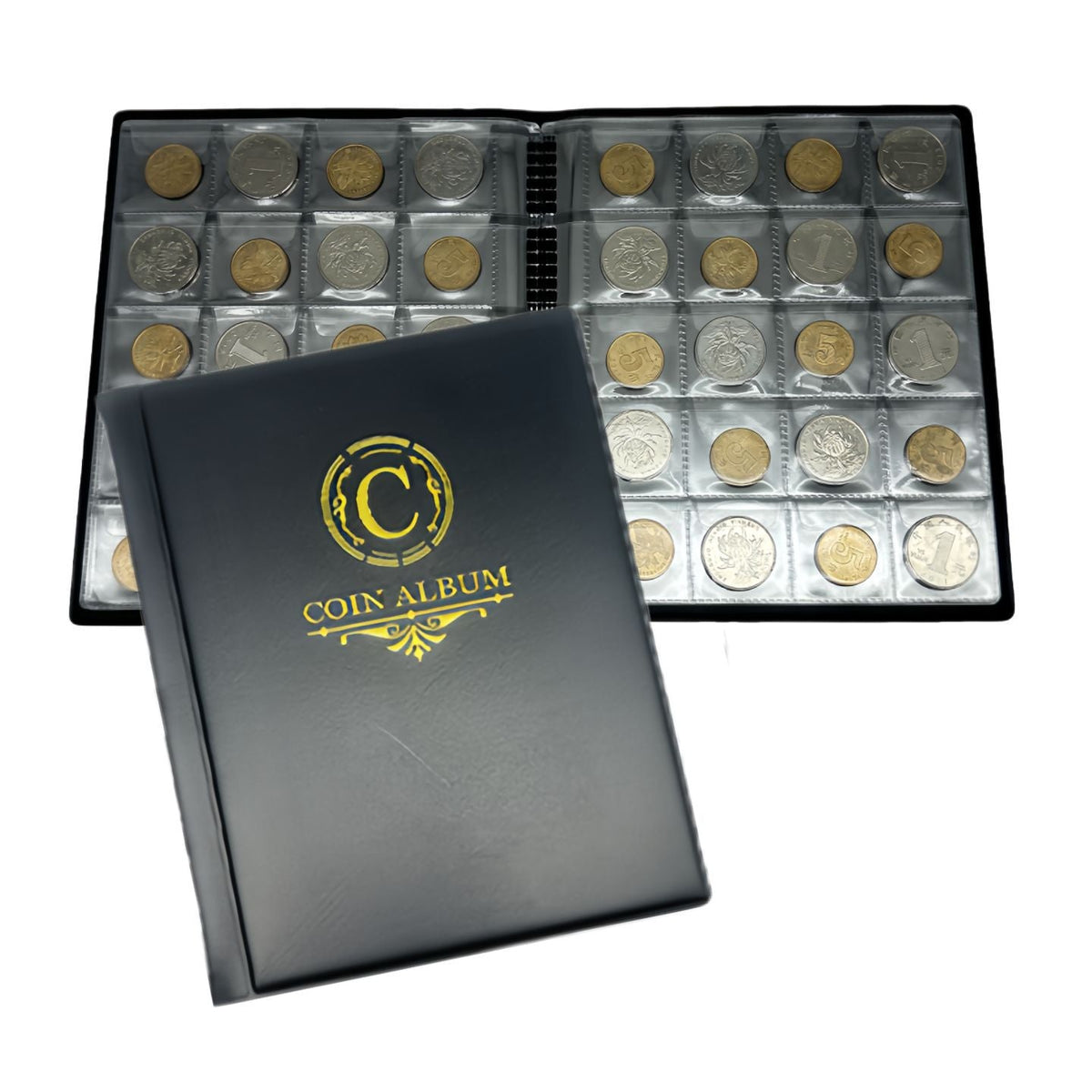 200 Square Coin Album Holders