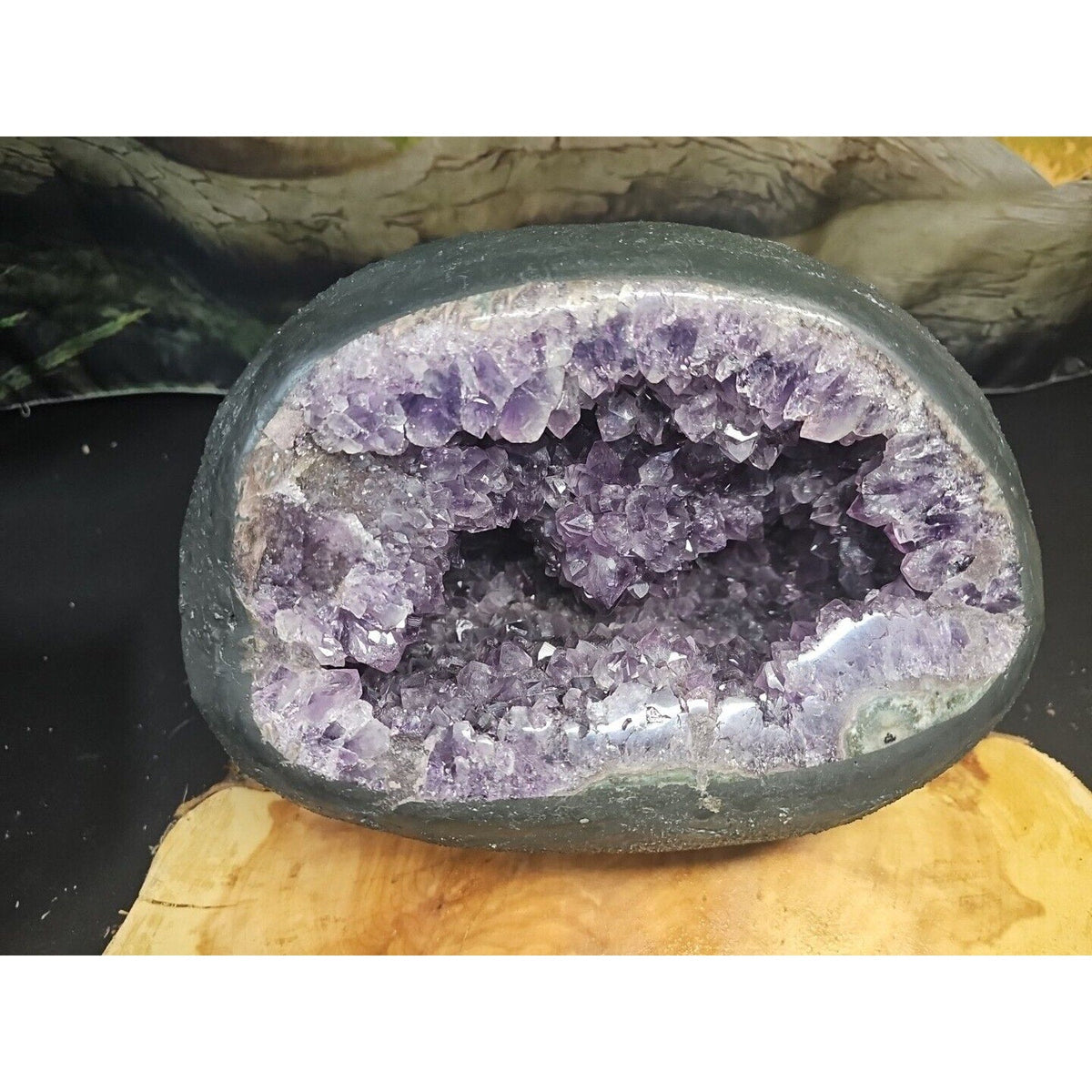 Large Natural Amethyst Geode Quartz Cluster — 21.7 lbs, Calming & Spiritual Healing Crystal
