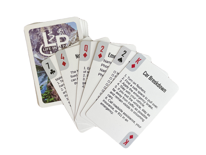 Life in a Pack Survival Playing Cards