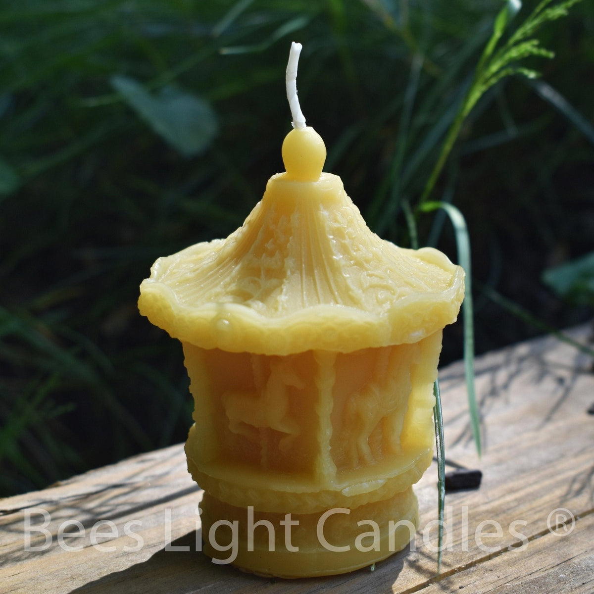 Carousel Beeswax Candle | Merry-Go-Round