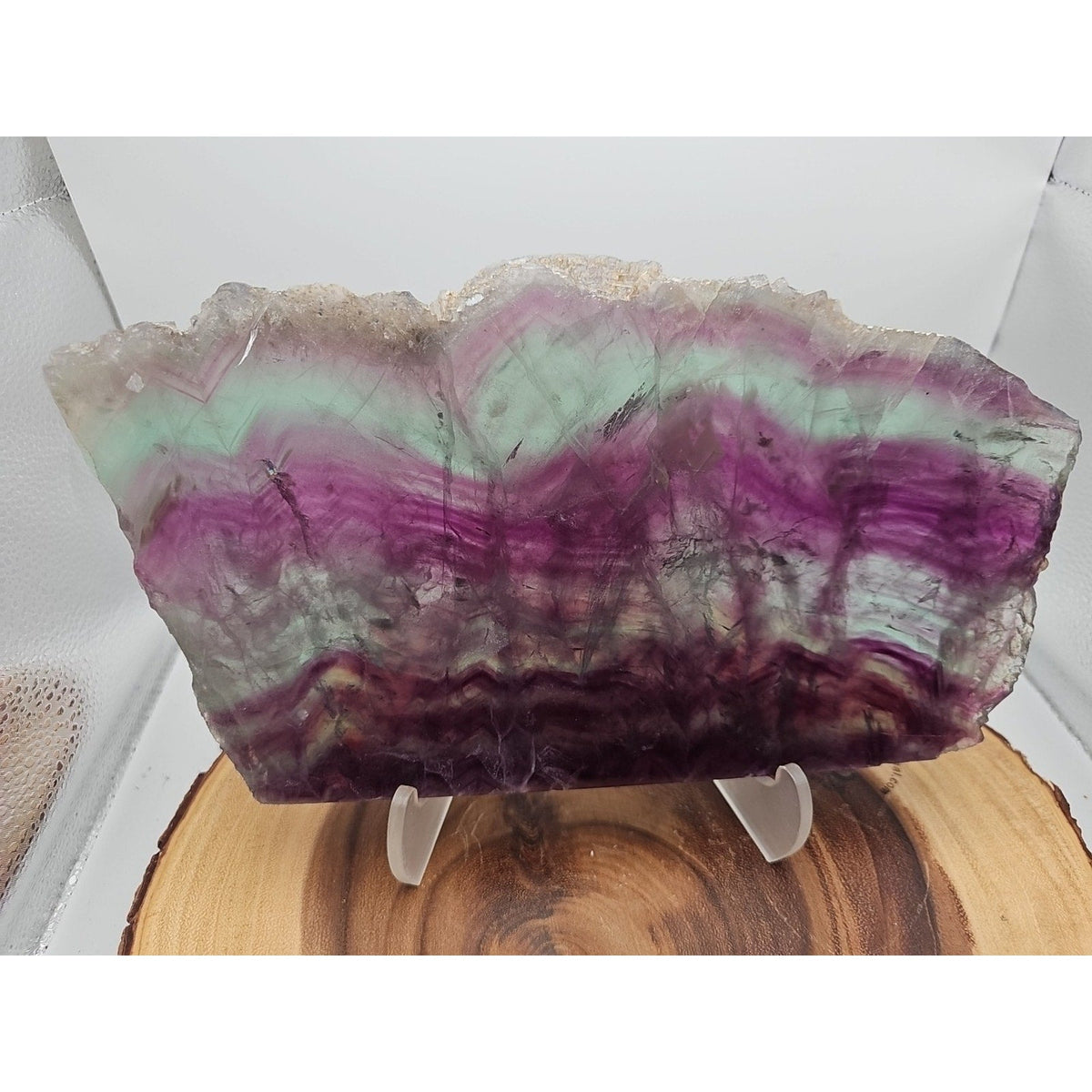 5.7LB Natural Fluorite Quartz Crystal Sheet - Vitreous Mineral Specimen