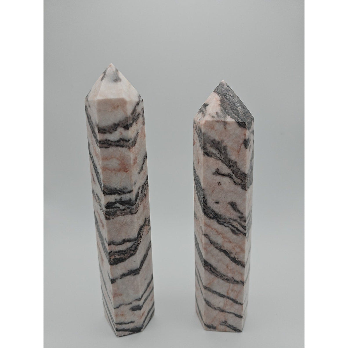 Pink Zebra Jasper 2.37lbs 1 Pair