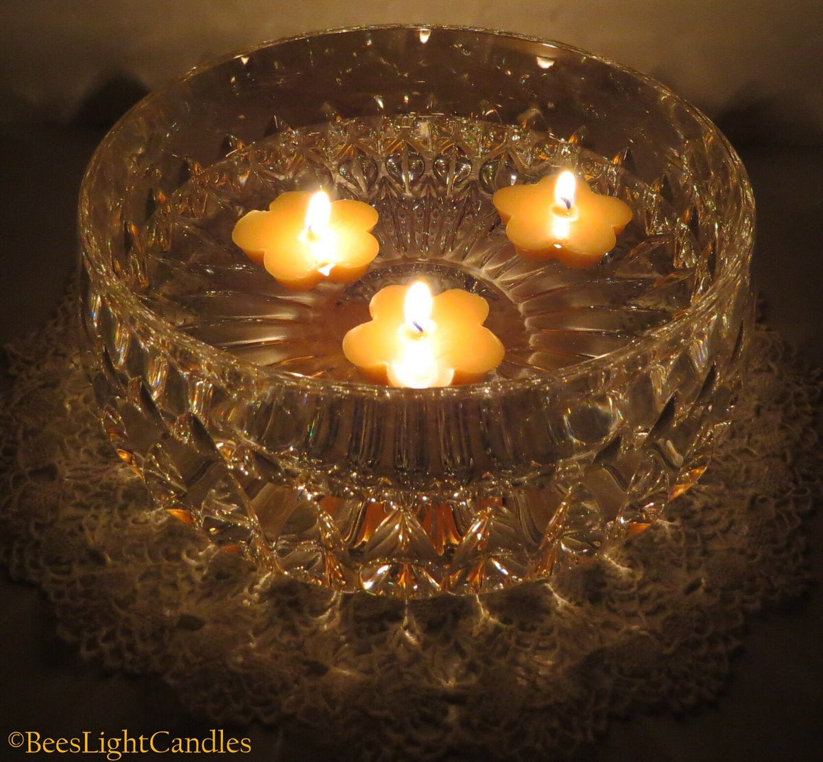 Clover Floating Beeswax Candles