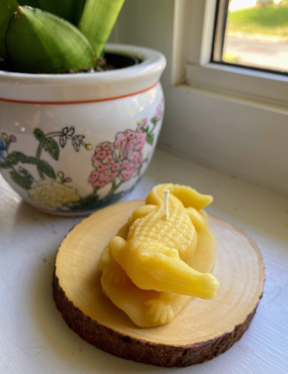 Crocodile Beeswax Candle