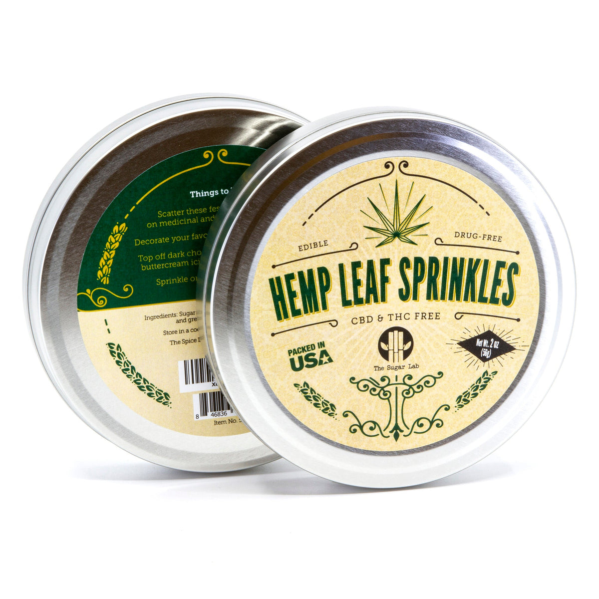 Hemp Leaf Sprinkles (CBD & THC Free)