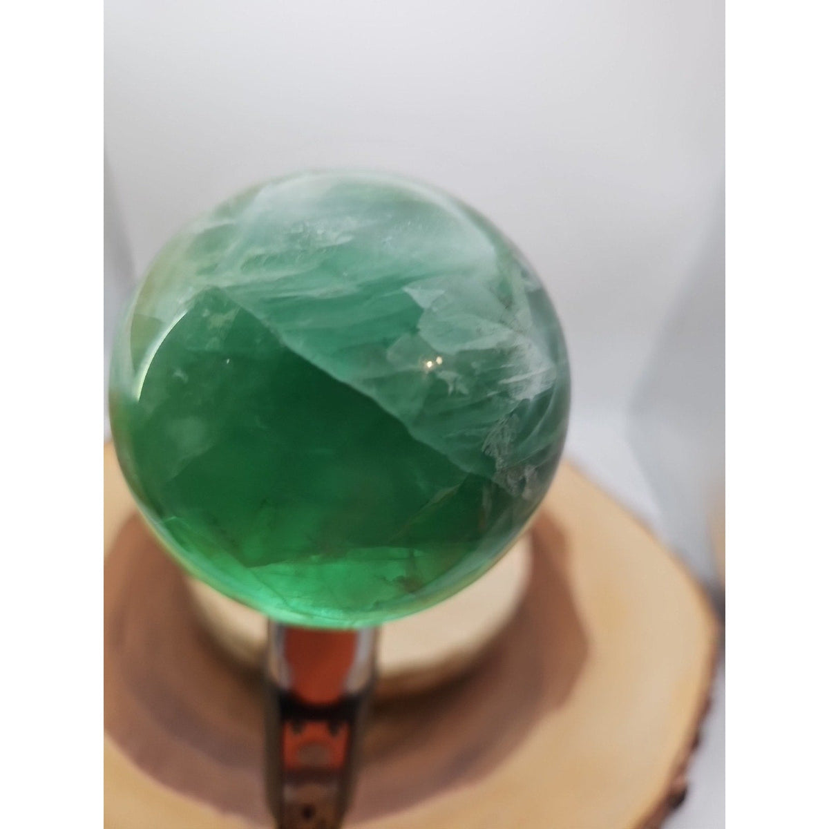 Rainbow Fluorite Crystal Sphere – 1.59 lb Madagascar