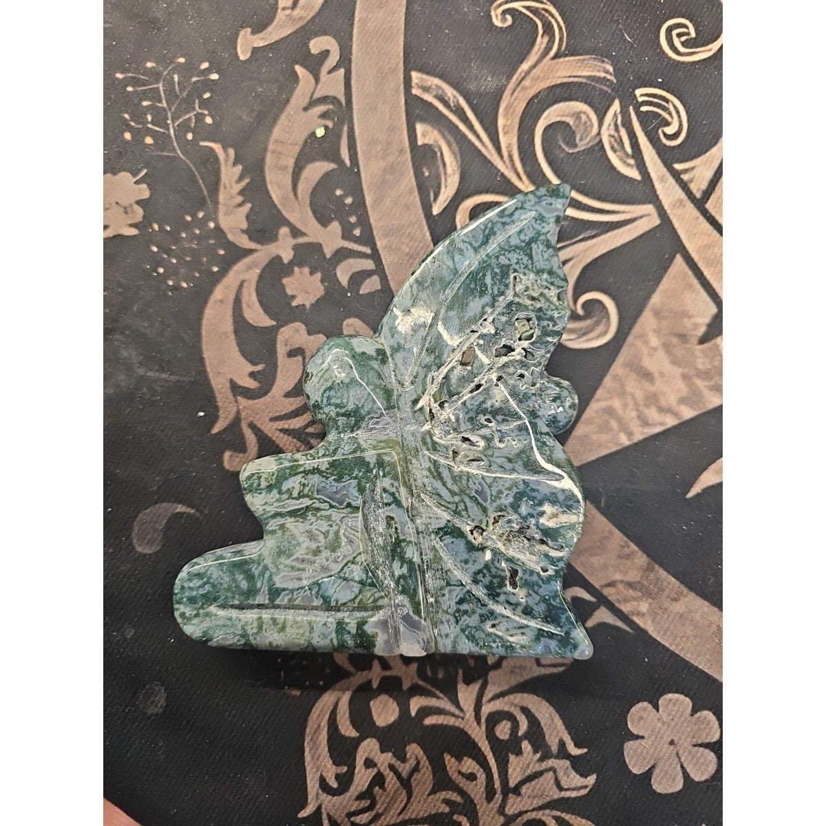 Moss Agate Fairy Guardian .77lb