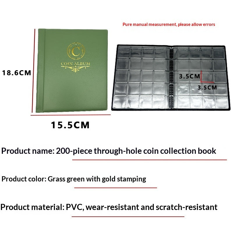 200 Square Coin Album Holders