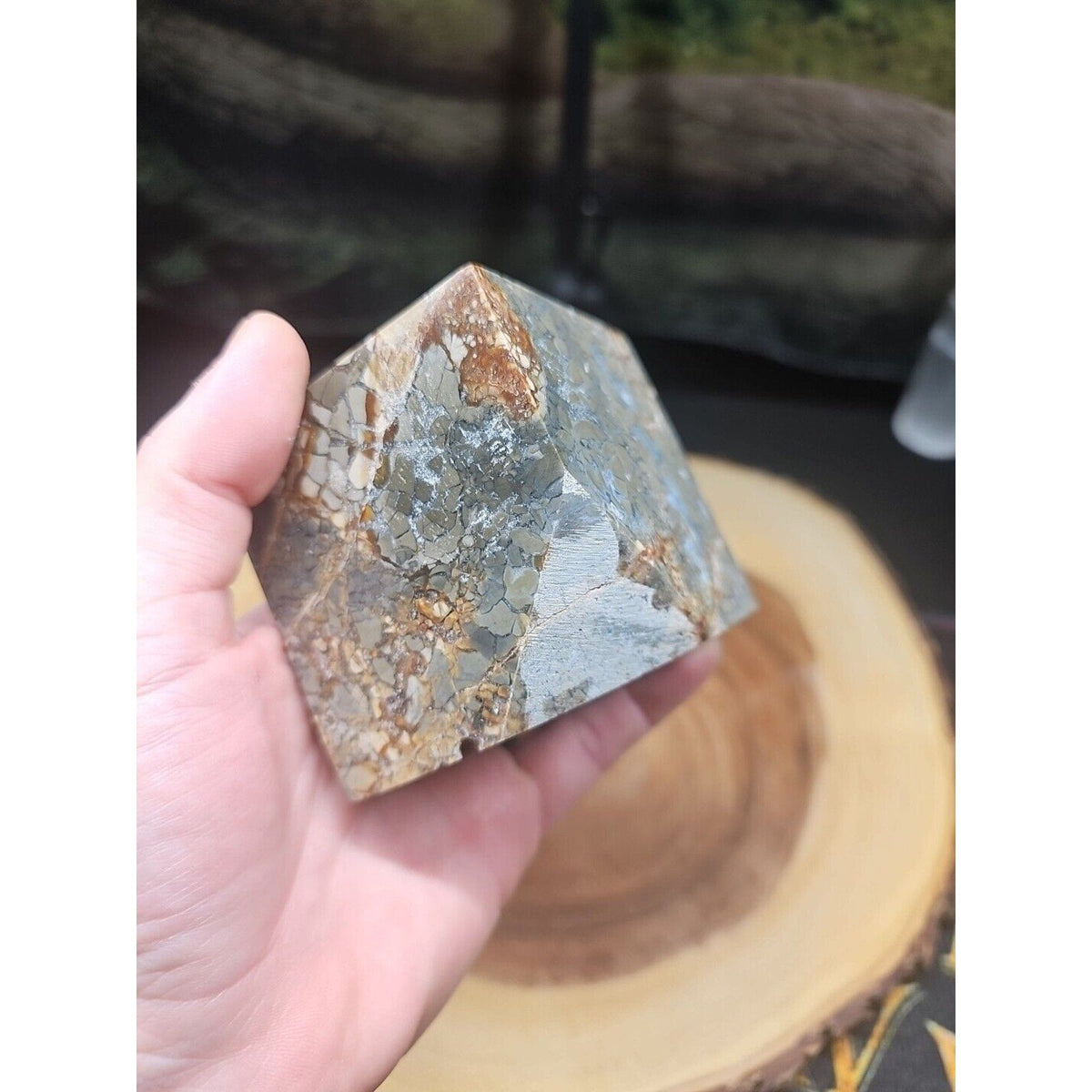 Ocean Jasper Onyx Quartz Geode – 1.87 lb Madagascar
