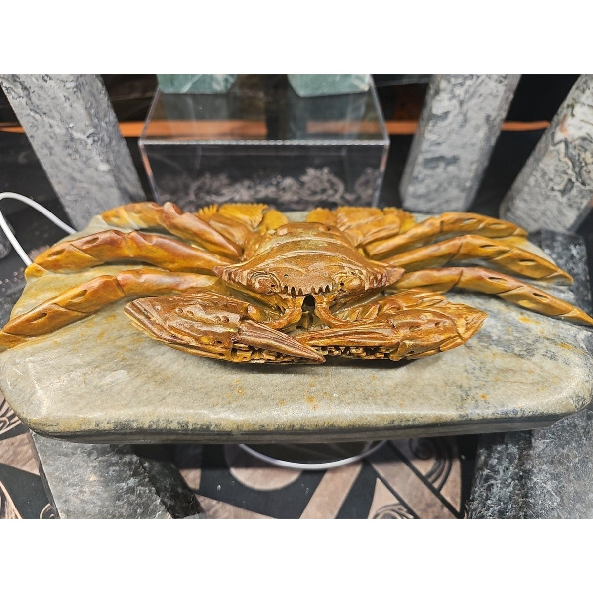 Mao Gong Shi Crab Skull - 7.9LB Hand-Carved Specimen