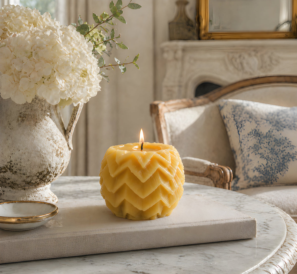 Fairy Ball Beeswax Candle