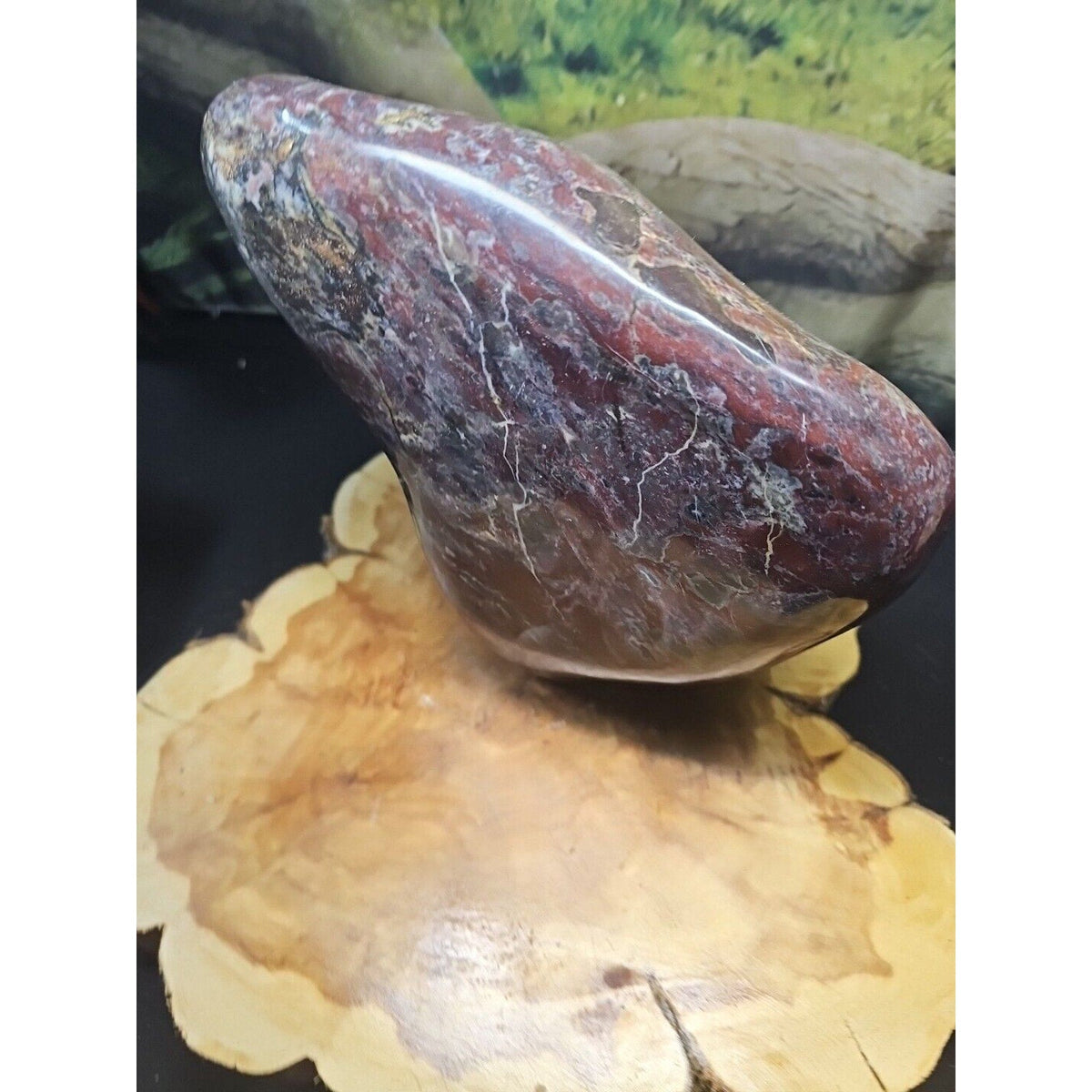 Chicken Blood Stone Quartz Crystal Mineral Specimen — 16.6 lbs, Vitality & Energy Stone