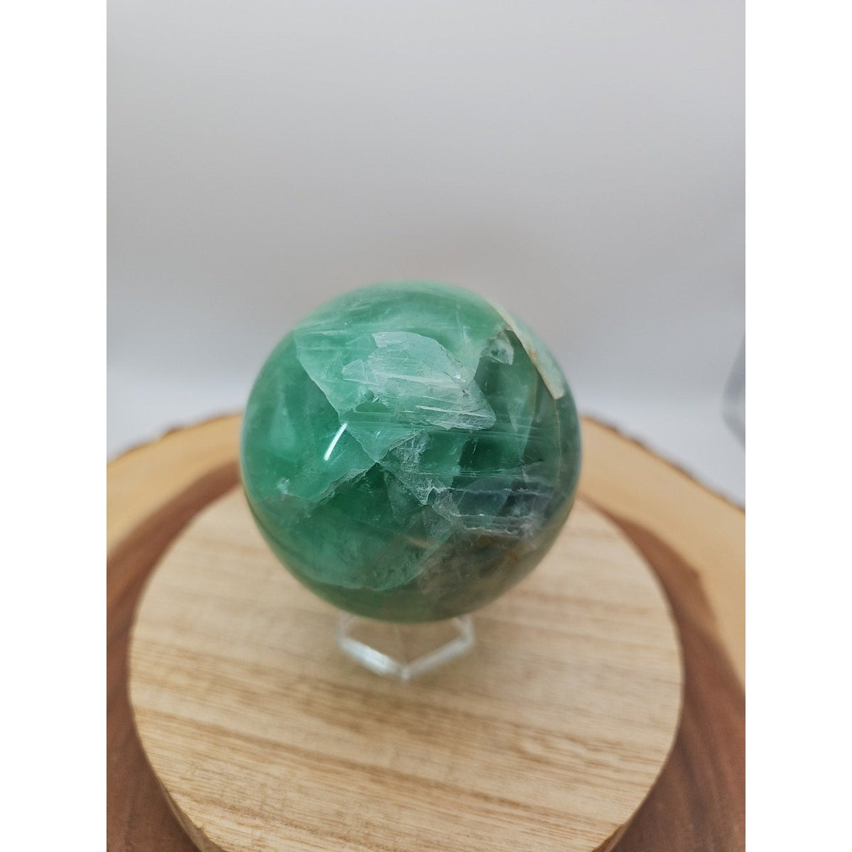 Rainbow Fluorite Crystal Sphere – 1.59 lb Madagascar
