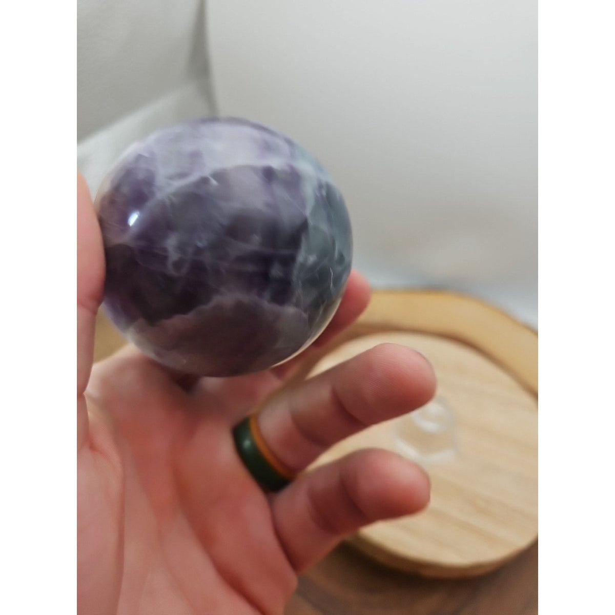 Rainbow Fluorite Crystal Sphere – 1.09 lb Madagascar