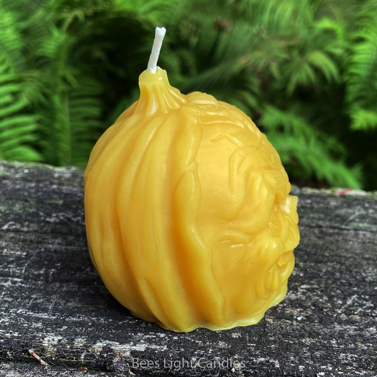 Frankenstein Pumpkin Beeswax Candle