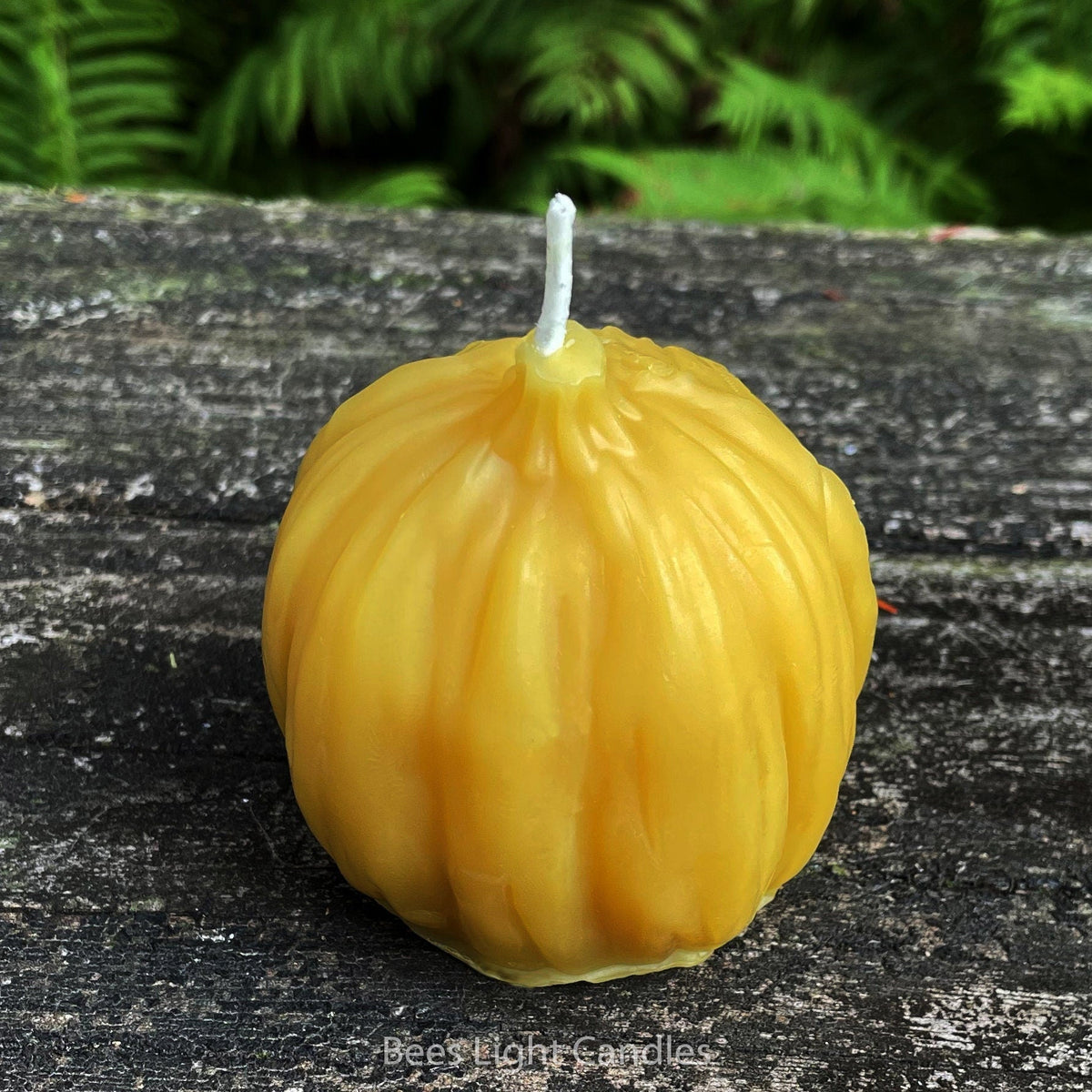 Frankenstein Pumpkin Beeswax Candle