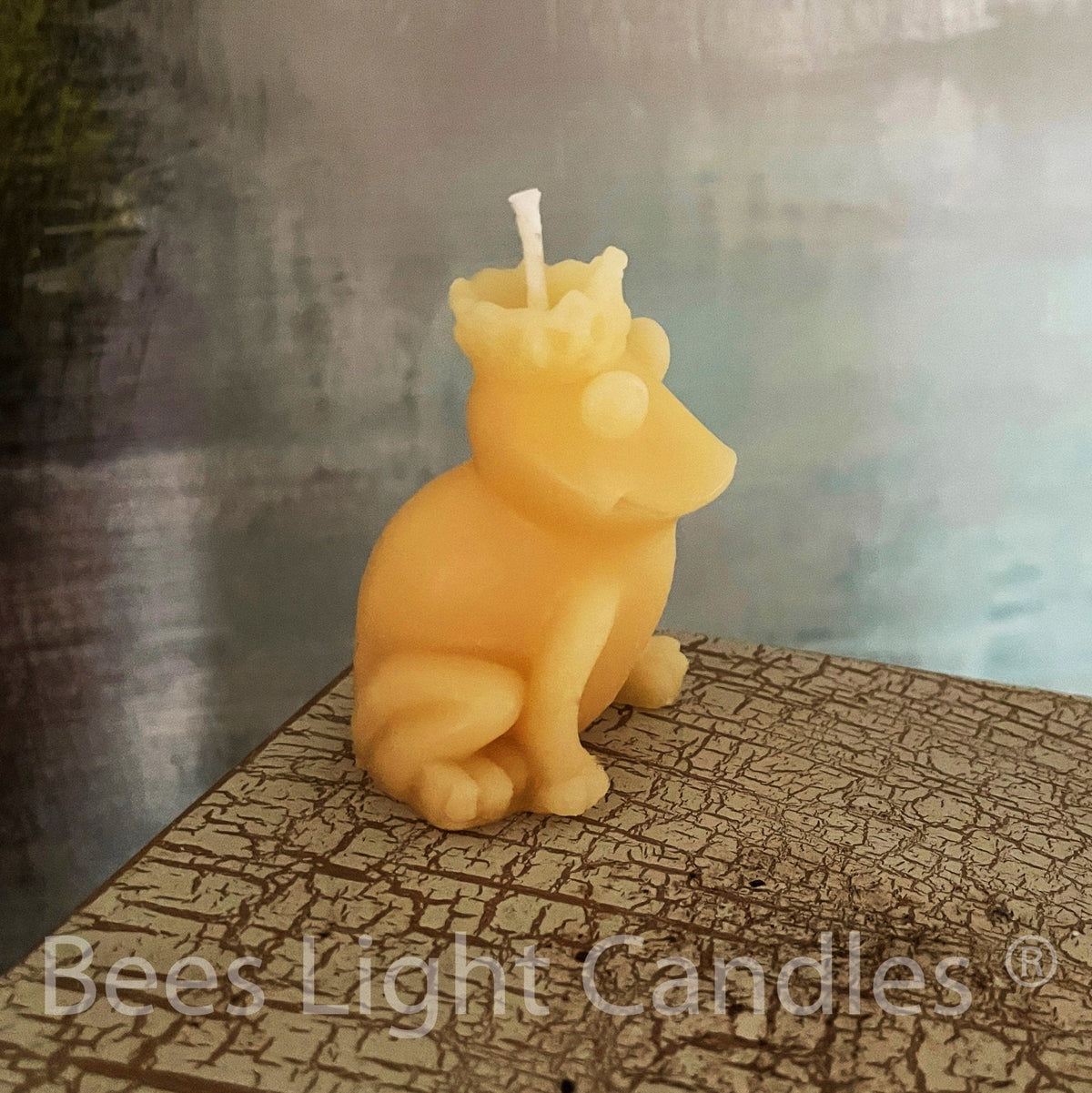 Frog Prince Beeswax Candle