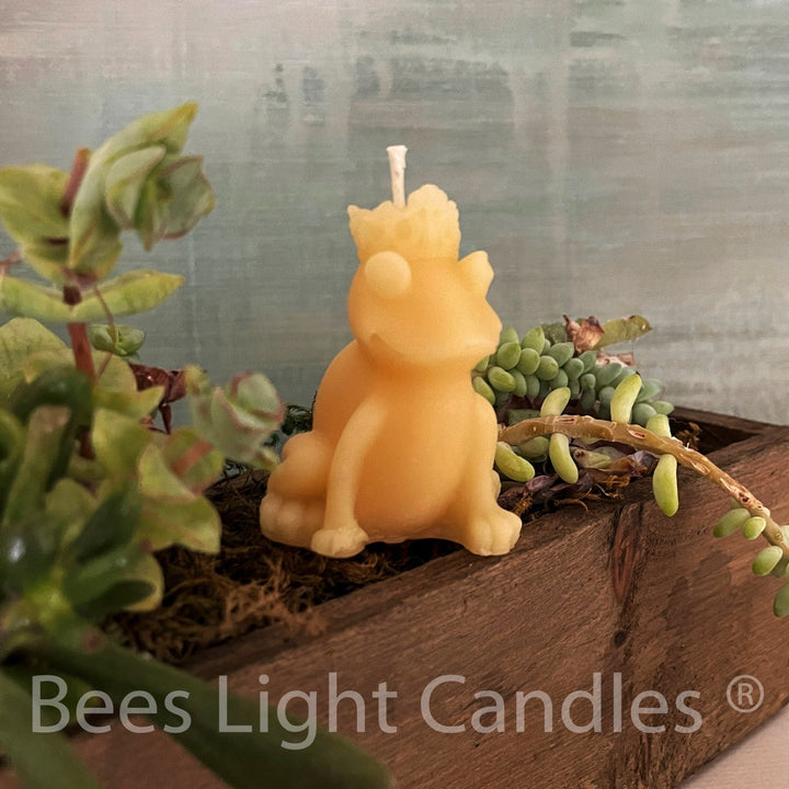 Frog Prince Beeswax Candle