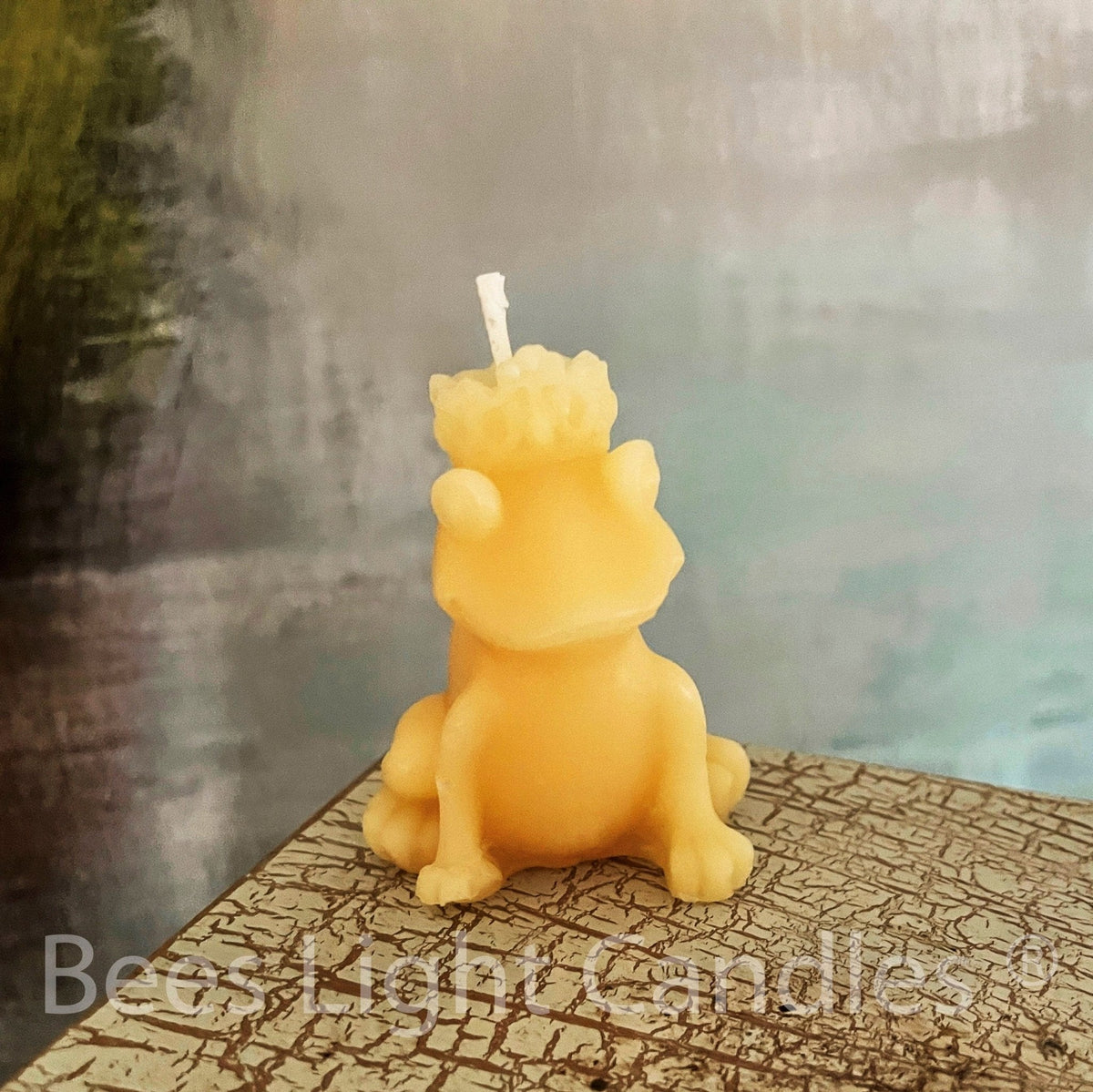Frog Prince Beeswax Candle