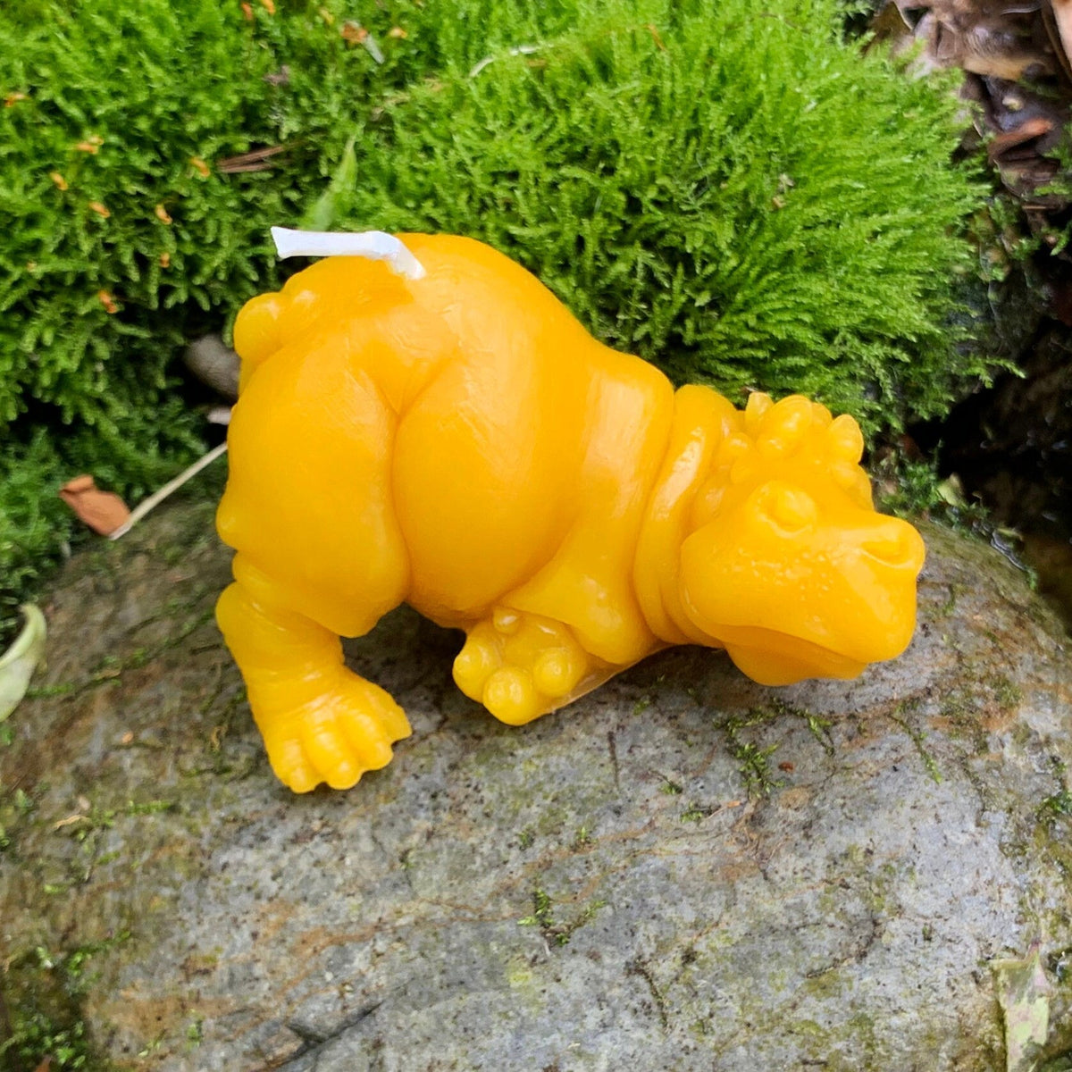 Hippopotamus Beeswax Candle