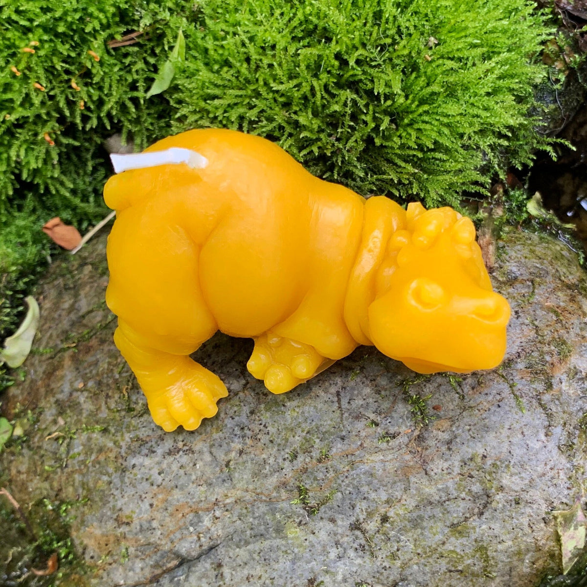 Hippopotamus Beeswax Candle