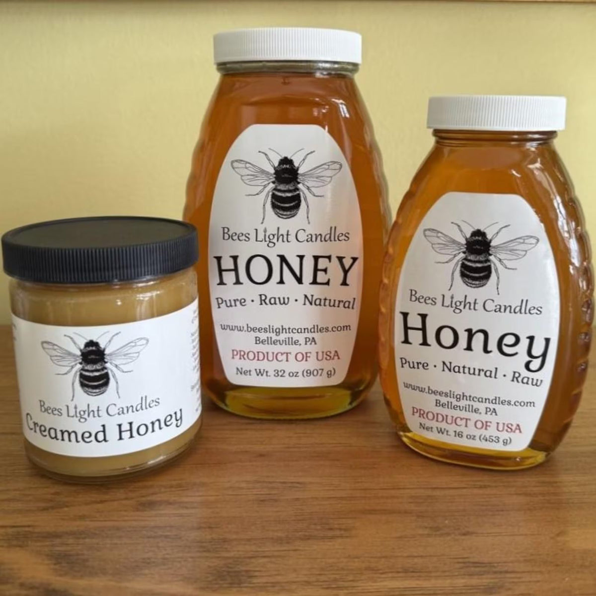 Raw Natural Honey North Eastern USA Local Pure Golden Fresh