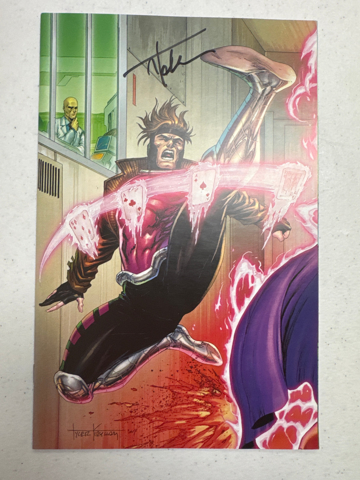 [Signed by Tyler Kirkham] UNCANNY X-MEN #4 Kirkham Unknown Tyler Kirkham Exclusive Virgin Var