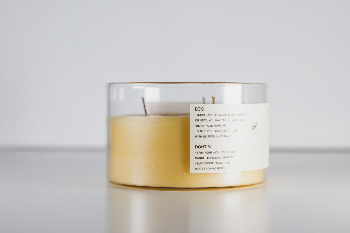 Rosemary Basil Beeswax Candle |8 oz