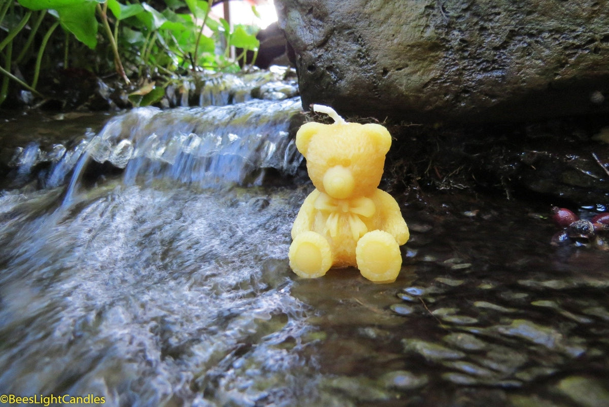 Little Bear Beeswax Candle