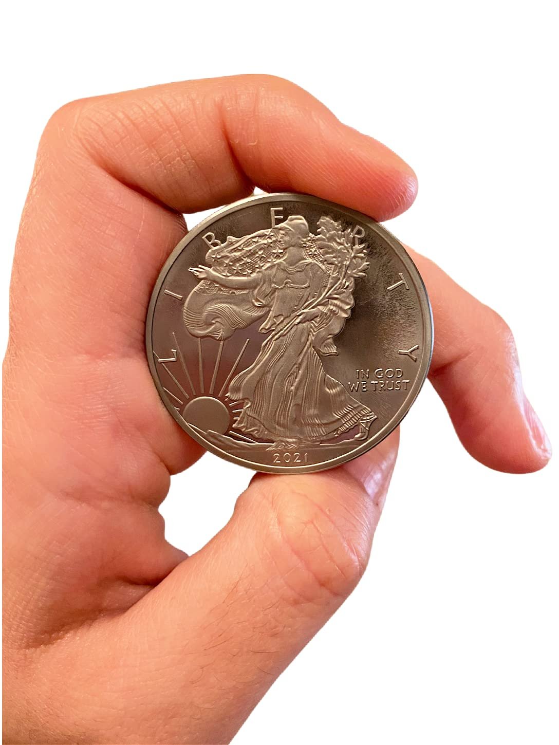 100- 1 Ounce OZ 999 Fine Solid Titanium Precious Metal Liberty Eagle Coins Ingot Bullion Ti Element Chemistry Proof Mint Coin