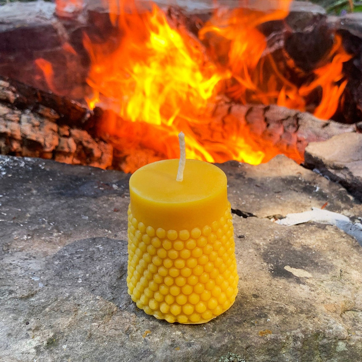 Modern Pillars | Bubbly & Diamond Beeswax Candles