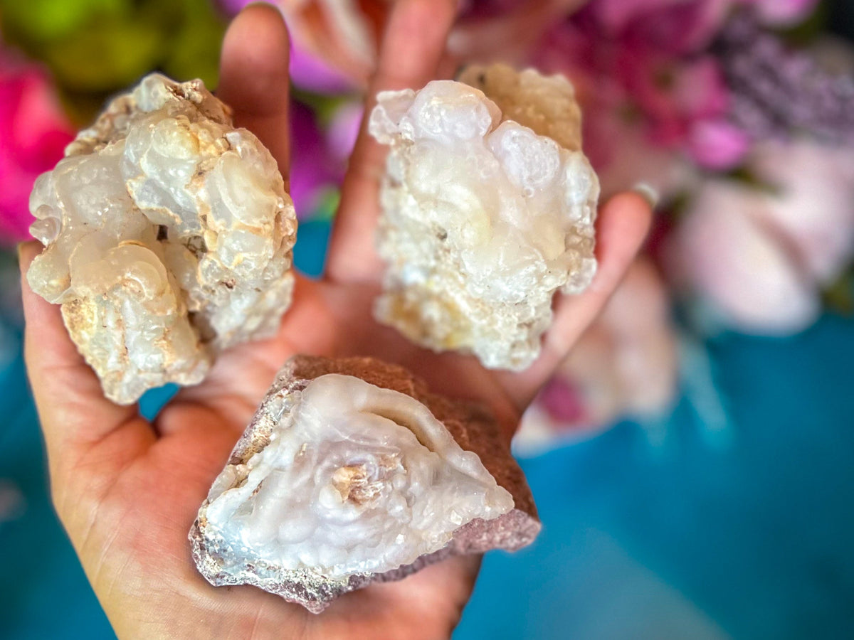 Pink Chalcedony Specimens