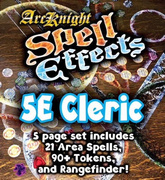 D&D 5e Spell Effects – Cleric Plastic Overlay Set