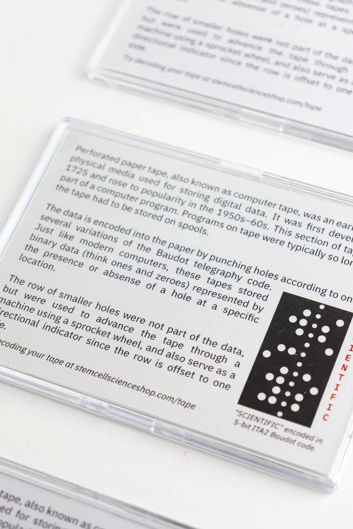 Punched Computer Tape Section