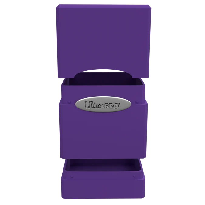 Classic Satin Tower Deck Box (Purple)