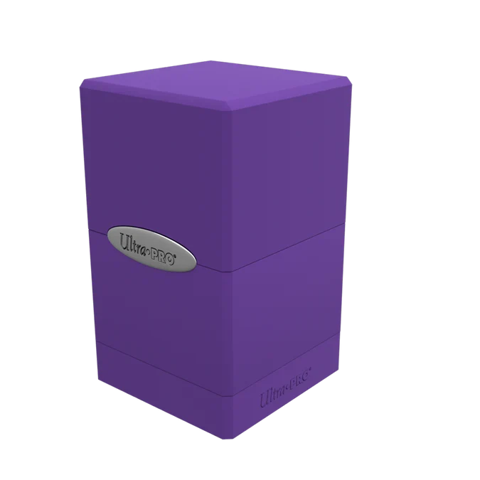 Classic Satin Tower Deck Box (Purple)