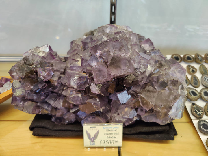Purple Elmwood Cubic Fluorite Cluster 20.4kg