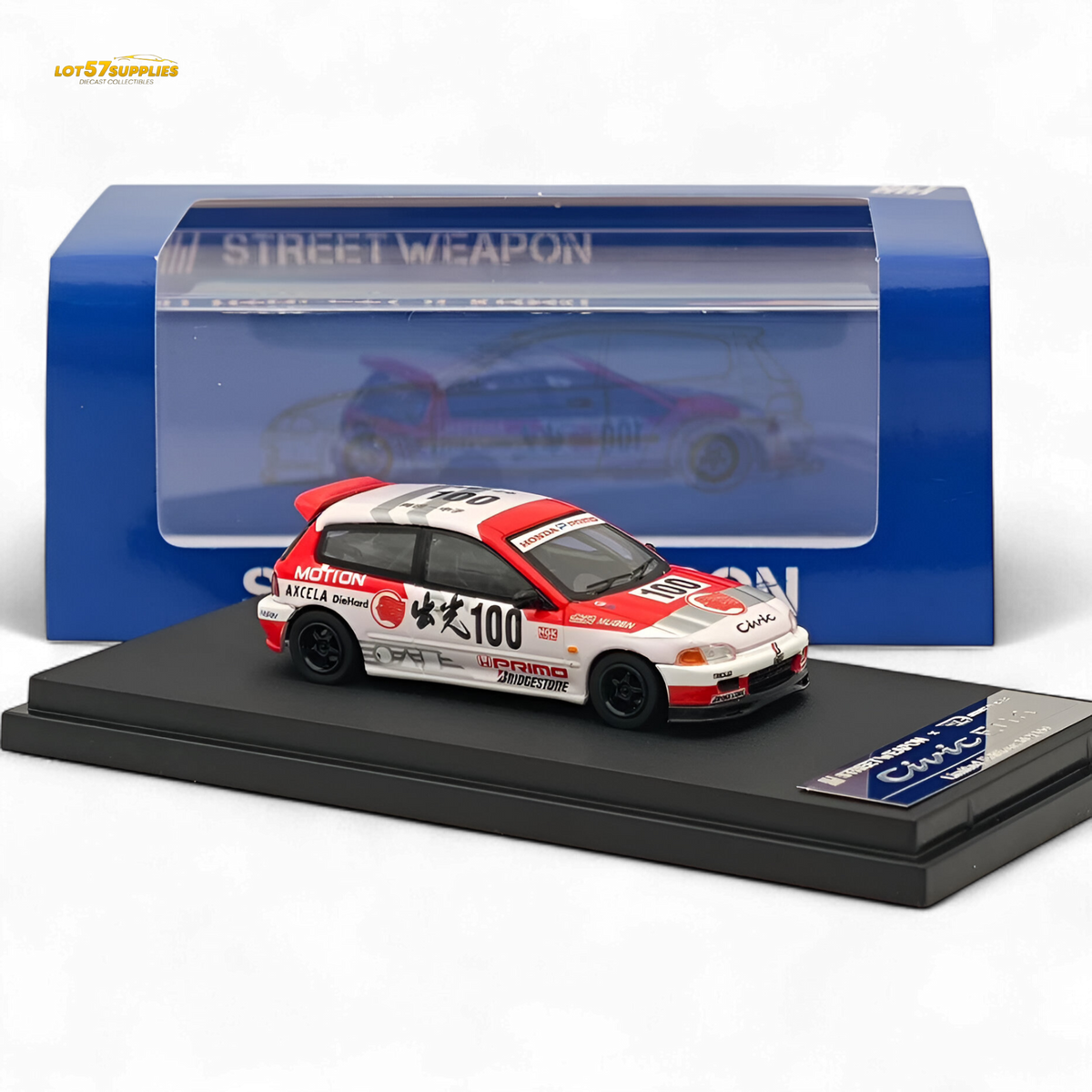 Street Weapon Honda Civic EG6 Idemitsu Street Edition 1:64