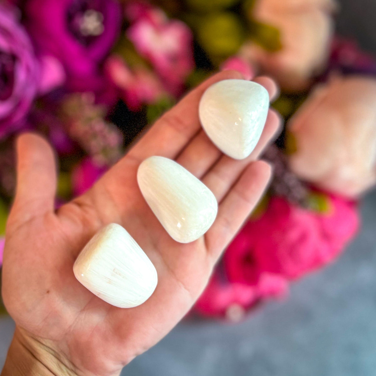 Tumbled Scolecite, Ethically Sourced Crystals