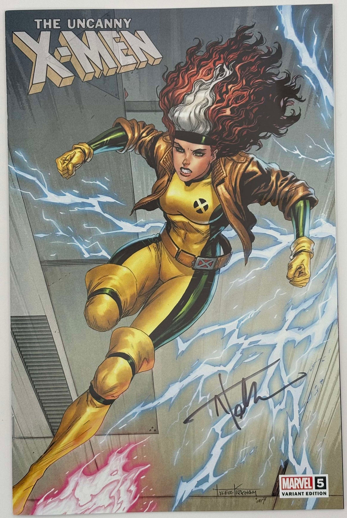 [Signed by Tyler Kirkham] UNCANNY X-MEN #5 Kirkham Unknown Tyler Kirkham Exclusive Var